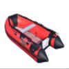 Boatify 9.8 ft Inflatable Boat Raft Fishing Dinghy Pontoon Boat with Aluminum Floo (Red) view 2
