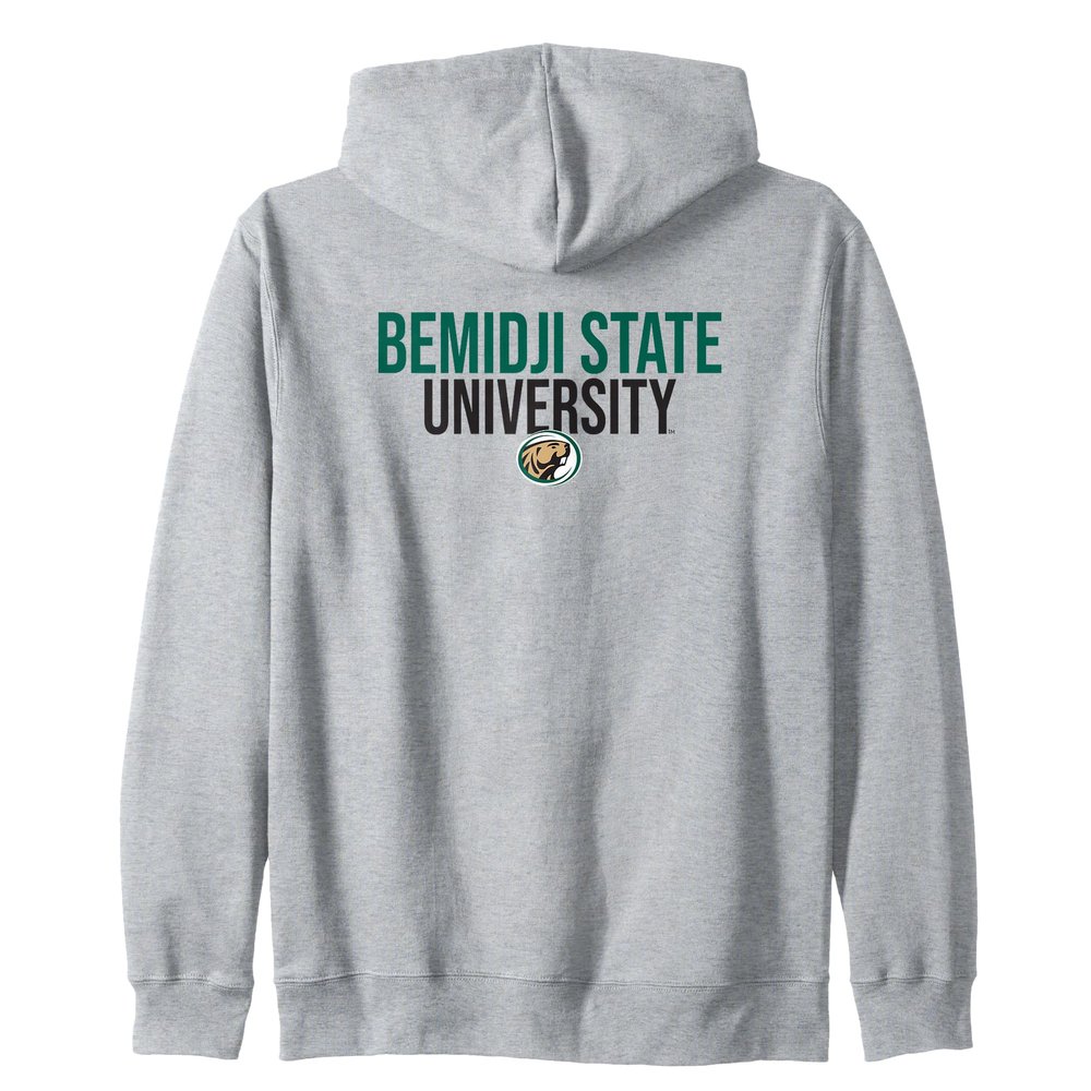 Bemidji State University BSU Beavers Stacked Zip Hoodie