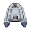 Boatify 12.5 ft Inflatable Boat Raft Fishing Dinghy Pontoon Boat with Aluminum Floor (Grey) view 1