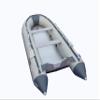 Boatify 12.5 ft Inflatable Boat Raft Fishing Dinghy Pontoon Boat with Aluminum Floor (Grey) view 4