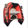 BOATIFY 8.9 ft Inflatable Boat Raft Fishing Dinghy Pontoon Boat with Air Floor (Red) view 2