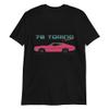 1972 Gran Torino Sport American Muscle Car Nostalgia T-Shirt Black view 1