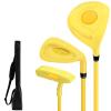 BEESOM Golf Club Set for Boys Girls, Right Hand Golf Clubs Set for Toddler Age 2-5, Children Boys Girls Practice Pole with Golf Club Carry Bag,Yellow-2-3yearsold view 1