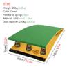 LZMZMQ Home Spring Board Gymnastics Equipment, Kids/Adults/Children, Gymnastic Vault Bed for Track Jumpers Vault Athletic, Wooden Gymnastics Competition Exercises Trainer, Green/Red(Green) view 3