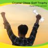 Meooeck 2 Pcs 9x2.8'' Crystal Glass Trophy with Gift Box Large Trophy Award Glass Paperweight Tournament Table Desktop Decor (Golf) view 4