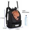 DAFISKY Baseball Bag Softball Backpack - Youth Adult T Ball Bat Equipment Bag with Bat and Helmet Holders, Shoe Compartment and Hook, Black view 2