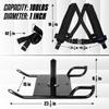 Yes4All Weighted Training Pull Sled with Vest, Steel Buckle, Fit for 1-2 Inch Plates, Sled Workout Equipment, Sport Power Sled for Athletic Exercise and Speed Improvement view 2