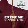 Alimens & Gentle Men's Burgundy Dress Shirt Slim Fit Long Sleeve Stain Proof Button Down Shirts Wedding Party 3XL view 2