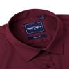 Alimens & Gentle Men's Burgundy Dress Shirt Slim Fit Long Sleeve Stain Proof Button Down Shirts Wedding Party 3XL view 4