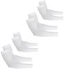 Ouligay 4 Pairs UV Sun Protection Arm Sleeves for Men Women, UPF 50 Cooling Compression Arm Sleeves, Sports Sleeve to Cover Arms, Tattoo Cover Up Sleeve for Adult Youth, White view 1