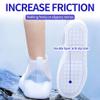 SooGree Shoe Covers Waterproof Rain Shoes Covers Reusable Foldable Rain Boots Slip Resistant Rubber Sole Overshoes Protectors for Cleaning Camping Travel Rain Galoshes with Buttons (M, Transparent) view 4
