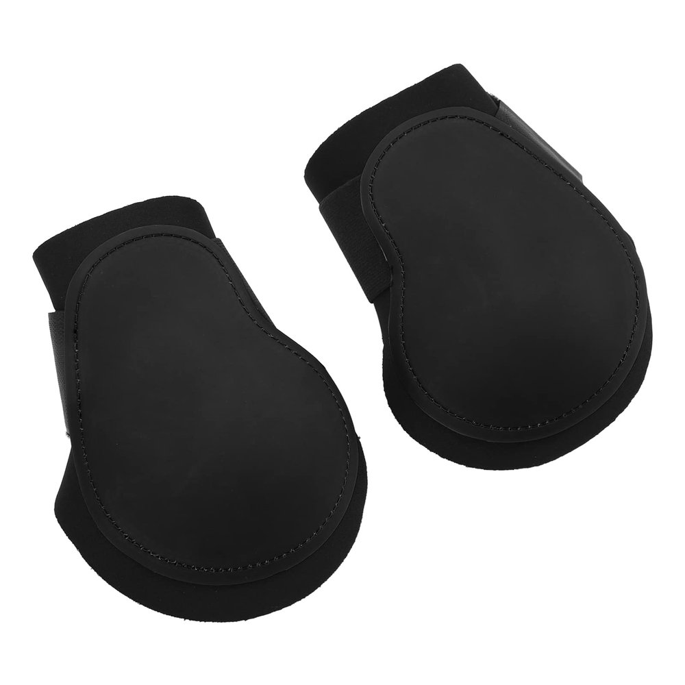 NDNCZDHC 2pcs Horse Leg Boots PU Shell Elastic Shock Absorbing Horse Leg Protector for Equestrian Protective and Breathable Design - Horse(XL)