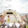 Oileus XX-Large 5-6 Person UV Pop-Up Beach Tent, Khaki view 2