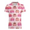 Cute Pigs Noses Men's Polo Shirt Short Sleeve Pullover Golf Shirt Casual T-Shirt Tee Top L view 4