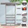 GSE Games & Sports Expert 8 Pool Cue Wall Rack with Score Counter, Billiard Stick Hanging Wall Mounting Holder Only, Holds 8 Pool Cue Sticks, 2 Ball Racks and Full Set of Balls (Brushed Grey) view 4