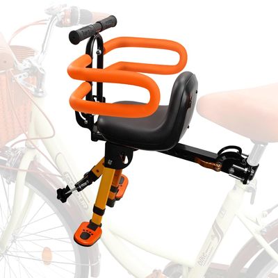 OUSEXI Child Bike Seat Front Mounted,Retractable Toddler Bike Seat Suitable for Children 2~6 Years