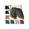 Summer Casual Shorts for Women Drawstring Elastic Waist Comfy Wide Leg Shorts Lightweight Flowy Beach Shorts with Pockets view 1