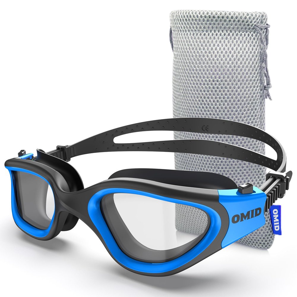 OMID Swim Goggles, P2 Lite Comfortable Anti-Fog Swimming Goggles for Men Women Adults Youth