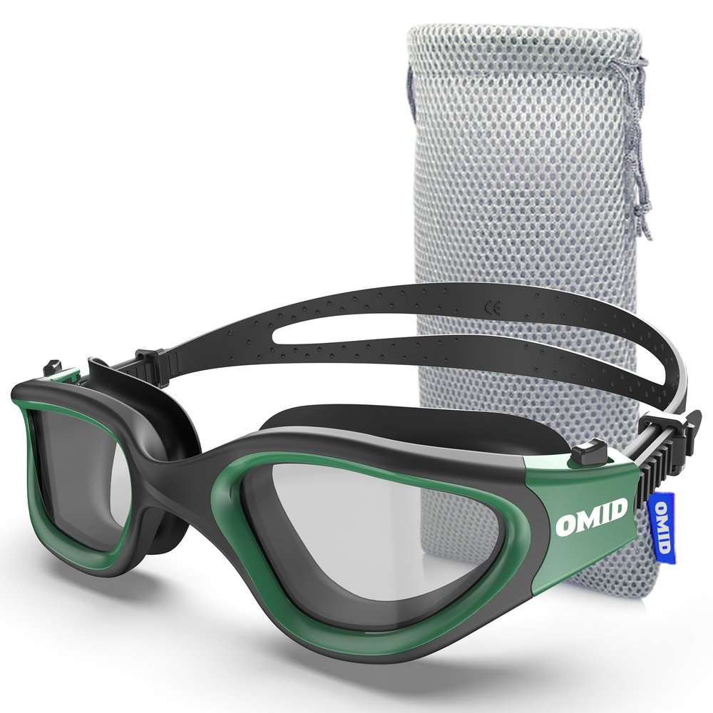 OMID Swim Goggles, P2 Lite Comfortable Anti-Fog Swimming Goggles for Men Women Adults Youth
