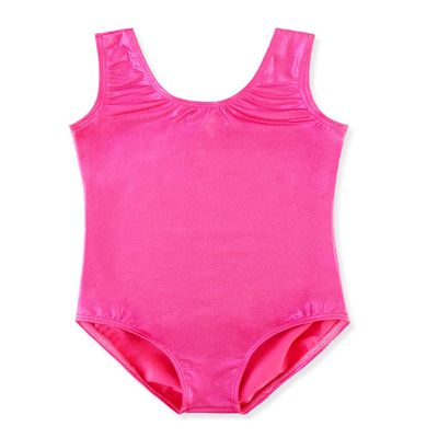 HOZIY Gymnastics Leotards for Girls 8-10 Years Old 8-9 9-10 Hot Pink Solid Color Little Girl Tumbling Outfits Bodysuits Unitard Clothes Clothing Dance Kids Leo Rose Hot Pink