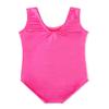 HOZIY Gymnastics Leotards for Girls 8-10 Years Old 8-9 9-10 Hot Pink Solid Color Little Girl Tumbling Outfits Bodysuits Unitard Clothes Clothing Dance Kids Leo Rose Hot Pink view 2