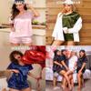 Ekouaer Silk Pajama for Women Short Sleeve Satin Pj Set Two Piece Soft Sleepwear Loungewear Casual Pjs for Summer Rose Pink XL view 4