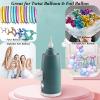 Electric Magic Balloon Pump, Electric Air Inflator Party Air Blower Pump with 1 Nozzle 1 Balloon Cutter and 10 Pcs Long Balloons,Great for Twisty Curly Balloon, Foil Balloons (Green) view 3