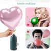 Electric Magic Balloon Pump, Electric Air Inflator Party Air Blower Pump with 1 Nozzle 1 Balloon Cutter and 10 Pcs Long Balloons,Great for Twisty Curly Balloon, Foil Balloons (Green) view 4