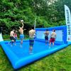 33x16.5x7ft Inflatable Water Volleyball Pool Court, Summer Water Volleyball Court w/ 800W Air Pump, 0.66mm Heavy Duty PVC Made, for Adults/School/Community Activites Fun Backyard Beach, Quick Set view 4