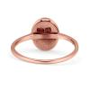 OMRANII Rose Tone, Lab Created White Opal Size-8 Oval Petite Dainty Fashion Thumb Ring Solid 925 Sterling Silver view 3