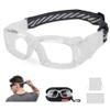 SooGree Basketball Sports Goggles Protective Eyewear for Men Safety Glasses (Transparent frame white pad) view 1