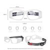 SooGree Basketball Sports Goggles Protective Eyewear for Men Safety Glasses (Transparent frame white pad) view 2