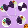 YUNISS Mouse Ears Headbands,Sequin Mouse Ears for Women Girls Princess Dress Accessories Decorations Party (TG- Lightyear) view 4
