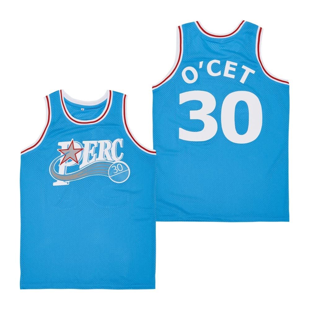PERC30 Men's #30 Perc O'Cet Movie Basketball Jersey Stitched S-XXXL (as1, alpha, l, regular, regular, Blue)