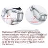 SooGree Basketball Sports Goggles Protective Eyewear for Men Safety Glasses (Gray frame white pad) view 3