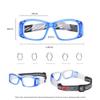 SooGree Basketball Sports Goggles Protective Eyewear for Men Safety Glasses (Blue frame white pad) view 2