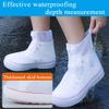 SooGree Rain Boot Covers Waterproof Rain Shoe Covers Silicone Shoe Protector Overshoes Sand Control Non-Slip Foldable Reusable Galoshes for Men Women Rainy Outdoor Cycling Fishing Camping view 3