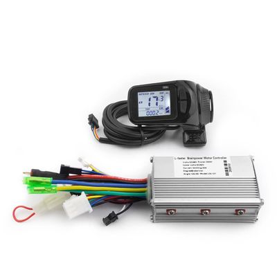 Scooter Brushless Controller with S886 Thumb Throttle LCD Panel Bike Hub Motor Controller LCD Thumb (48V Without EBS)