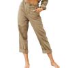 WABEOR Wide Leg Linen Pants for Women Plus Size Elastic Waist Casual Summer Pants Loose Fit Beach Pants Comfy Cotton Trousers view 1