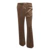 WABEOR Wide Leg Linen Pants for Women Plus Size Elastic Waist Casual Summer Pants Loose Fit Beach Pants Comfy Cotton Trousers C-Brown view 3