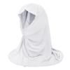 NICEYST Girls Instant Hijab Muslim Arab Scarf Shawls Neck Wrap Kids Islamic Solid Color Headscarf Turban for 7-12 Years Old (White) view 1