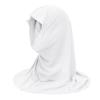NICEYST Girls Instant Hijab Muslim Arab Scarf Shawls Neck Wrap Kids Islamic Solid Color Headscarf Turban for 7-12 Years Old (White) view 3
