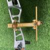 DeeRace Archery Recurve Bow Sight, Adjustable T Shape Target Shooting Bowsight with Optical Fiber Pin Sight (Gold) view 3