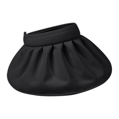 Women Empty Top Rollable Hat Summer Cycling Sun Visor Hat Sunscreen Foldable Fisherman's Hat Bucket Hat (Black, One Size)