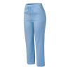 WABEOR Wide Leg Linen Pants for Women Plus Size Elastic Waist Casual Summer Pants Loose Fit Beach Pants Comfy Cotton Trousers view 3