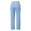 WABEOR Wide Leg Linen Pants for Women Plus Size Elastic Waist Casual Summer Pants Loose Fit Beach Pants Comfy Cotton Trousers view 4