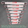 UVCMDUI 20 Pack Trampoline Springs 3.5" 3.9" 4.6" 5.1" 5.5" 6.5" 7" 8.3", Trampoline Replacement Spare Parts with Spring Puller Hook Tool, Rust Resistant Galvanised Steel,116mm/4.6in view 4
