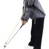 Walbest Golf Swing Training Arm Band Set,1 Set Golf Swing Trainer Flexible Ergonomic Strong Toughness Correct Posture Swing Power Elasticity Exercise Rope Golf Sports Black view 3