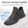 AOE Womens Walking Running Shoes Ultra Lightweight Breathable Mesh Tennis Shoes Non Slip Athletic Workout Gym Sneakers Cement Gray 11women / 10men view 2