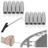 UVCMDUI Trampoline Replacement Springs 3.5" 3.9" 4.6" 5.1" 5.5" 6.5" 7" 8.3", Trampoline Springs Heavy Duty Galvanised Steel with Trampoline Spring Tool, Trampoline Spare Parts,10 pack,100mm/3.9in view 1